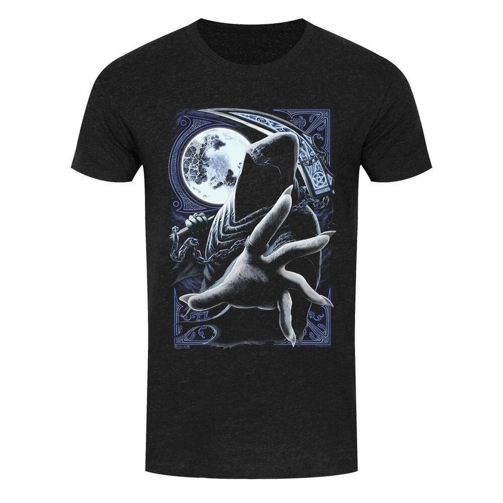 Requiem Collective Enslaved Reaper Mens Heather Black Denim Tshirt